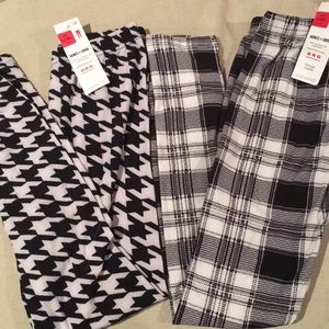 Agnes & Dora Kids Leggings L/XL Black and White